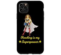 Custodia per iPhone 11 Pro Max Leggere è il mio superpotere supereroe libro amante donne ragazze