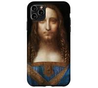Custodia per iPhone 11 Pro Max Leonardo da Vinci Salvator Mundi Religioso Gesù Cristiano