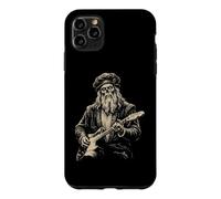 Custodia per iPhone 11 Pro Max Leonardo da Vinci Zombie Suonare la Chitarra Rinascimento Italiano