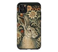 Custodia per iPhone 11 Pro Max Lepre vittoriana William Morris Floral Art