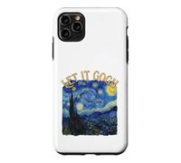 Custodia per iPhone 11 Pro Max Let It Gogh Notte Stellata Pittura Belle Arti Gioco di parole
