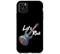 Custodia per iPhone 11 Pro Max Let's Rock N Roll Guitar Band Funny Rock Ragazze Ragazzi Bambini