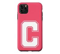 Custodia per iPhone 11 Pro Max Lettera C Big Bold Capital Varsity Alphabet Monogram