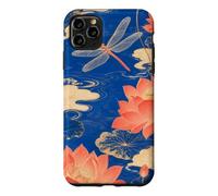 Custodia per iPhone 11 Pro Max Libellula in bilico sopra uno stagno di loto