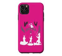 Custodia per iPhone 11 Pro Max Life Begins At Twenty Knots For Kite Surfers Bianco Grigio