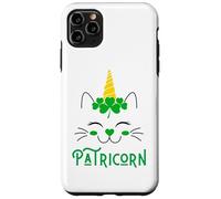 Custodia per iPhone 11 Pro Max Lil Miss Irish Caticorn - Gatto unicorno verde per San Patrizio