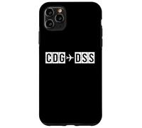 Custodia per iPhone 11 Pro Max Linee di volo CDG DSS da Parigi a Dakar Air Codes
