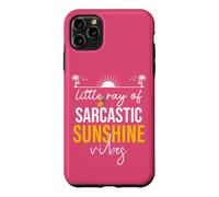 Custodia per iPhone 11 Pro Max Little Ray of Sarcastic Sunshine Hello Summer Vibes Beach