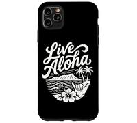 Custodia per iPhone 11 Pro Max Live Aloha Shaka Surf Wave Ibisco Hawaii DiamondHead Art