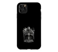 Custodia per iPhone 11 Pro Max Live Hard - Fustella con spada vichinga, design norreno