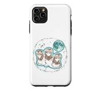 Custodia per iPhone 11 Pro Max Lontra Luna - Divertente Carino Lontra Amante Mare Animale Meme Lontra