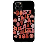 Custodia per iPhone 11 Pro Max Look Ahead Not Behind You Retro Groovy Citazione