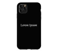 Custodia per iPhone 11 Pro Max Lorem Ipsum Latino Segnaposto Macchina da scrivere Geek