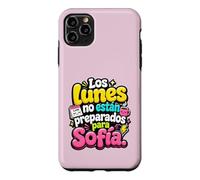 Custodia per iPhone 11 Pro Max Los Lunes non están preparados para Sofía humor frase