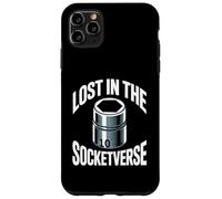 Custodia per iPhone 11 Pro Max Lost In The Socketverse - Presa da 10 mm, per meccanici di auto