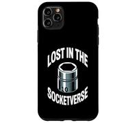 Custodia per iPhone 11 Pro Max Lost In The Socketverse - Presa da 10 mm, per meccanici di auto