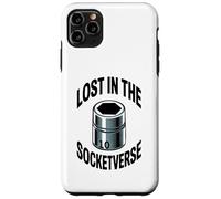 Custodia per iPhone 11 Pro Max Lost In The Socketverse - Presa da 10 mm, per meccanici di auto