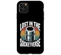 Custodia per iPhone 11 Pro Max Lost In The Socketverse - Presa da 10 mm, per meccanici di auto