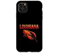 Custodia per iPhone 11 Pro Max Louisiana Lobster Cajun Seafood Lover Vintage Travel