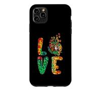 Custodia per iPhone 11 Pro Max Love Cavalier Dog Sunflower Tie Dye Funny Puppy Lover