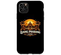 Custodia per iPhone 11 Pro Max Luang Prabang Laos Tramonto Tempio Viaggi Design