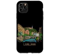 Custodia per iPhone 11 Pro Max Lubiana Slovenia souvenir da viaggio regalo punto di riferimento della città