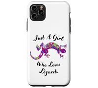 Custodia per iPhone 11 Pro Max Lucertola Just A Girl Who Loves Lizards Outfit Lizard Lover
