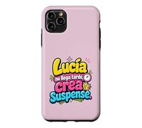 Custodia per iPhone 11 Pro Max Lucía no llega tarde, crea suspense humor frase divertida