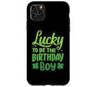 Custodia per iPhone 11 Pro Max Lucky to Be the Birthday Boy Shamrock St Patrick's Day Boys