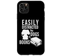 Custodia per iPhone 11 Pro Max L'umorismo dei topi di biblioteca per gli amanti dei cani facilmente distratto lettore