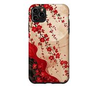 Custodia per iPhone 11 Pro Max Luna Dietro I Fiori Di Ciliegio Cascata