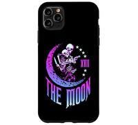 Custodia per iPhone 11 Pro Max Luna Tarocchi Scheletro Coppia Fuorilegge Astrologia Gotica