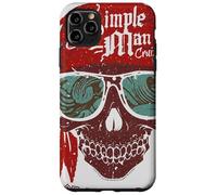 Custodia per iPhone 11 Pro Max Lynyrd Skynyrd Skull Crossbones Simple Man Pirate Retro Rock