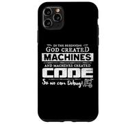 Custodia per iPhone 11 Pro Max Machines created Code. So we can Debug! Vintage, Retro, Fun