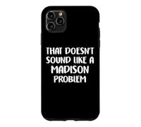 Custodia per iPhone 11 Pro Max MADISON Personalized Cute Flower Girls MADISON Name