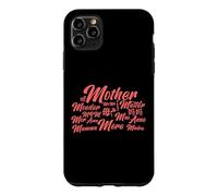 Custodia per iPhone 11 Pro Max Madre Mama Moeder Mãe In lingue straniere Festa della mamma Mamma