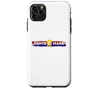 Custodia per iPhone 11 Pro Max Maglietta genoa gente di mare, cuori rossoblu zena grifone