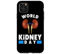 Custodia per iPhone 11 Pro Max Maglietta per la sensibilizzazione sulle malattie renali - Giornata mondiale del rene
