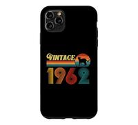 Custodia per iPhone 11 Pro Max Maglietta vintage divertente con gatto, regalo di compleanno 1962, uomo e donna, 64 anni