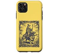 Custodia per iPhone 11 Pro Max Mago mistico Cavalcando Bassotto Cane Fantasy Art