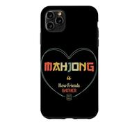 Custodia per iPhone 11 Pro Max Mahjong è come gli amici raccolgono sociale gioco notte retrò