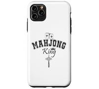 Custodia per iPhone 11 Pro Max Mahjong King of Tiles Mens Mahjaholic Men It's Mahjong Time