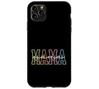 Custodia per iPhone 11 Pro Max Mama Letters, stampa colorata per la festa della mamma