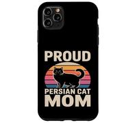Custodia per iPhone 11 Pro Max Mamma gatta persiana orgogliosa retrò