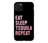 Custodia per iPhone 11 Pro Max Mangia, dormi, tequila, ripeti la divertente festa della