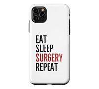 Custodia per iPhone 11 Pro Max Mangiare Chirurgia Del Sonno Ripetere Medico Chirurgo Medicina Ospedale