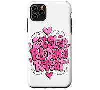 Custodia per iPhone 11 Pro Max Mangiare Dormire Pole Dance Ripeti Groovy Divertimento