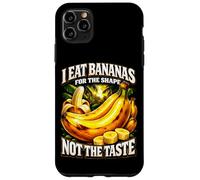 Custodia per iPhone 11 Pro Max Mangio banane per la forma, non il gusto umorismo per adulti Meme