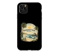 Custodia per iPhone 11 Pro Max Manhattan Beachs California Ocean Design Spiaggia costiera
