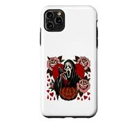 Custodia per iPhone 11 Pro Max Maschera fantasma urlante bianca zucca Halloween Dolcetto o scherzetto